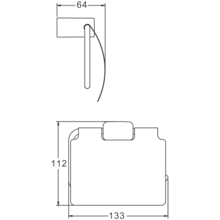 Держатель для туалетной бумаги BELZ B908 B90803 брашированное золото